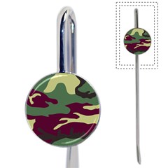 Camuflage Flag Green Purple Grey Book Mark