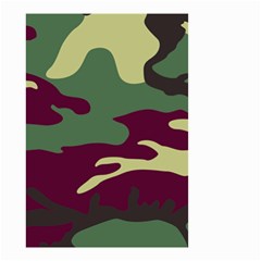 Camuflage Flag Green Purple Grey Small Garden Flag (two Sides) by Mariart