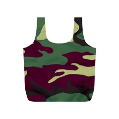 Camuflage Flag Green Purple Grey Full Print Recycle Bags (s)  by Mariart