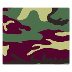 Camuflage Flag Green Purple Grey Double Sided Flano Blanket (small)  by Mariart