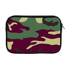 Camuflage Flag Green Purple Grey Apple Macbook Pro 17  Zipper Case