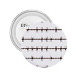 Barbed Wire Brown 2.25  Buttons Front