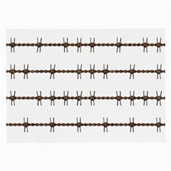 Barbed Wire Brown Large Glasses Cloth by Mariart