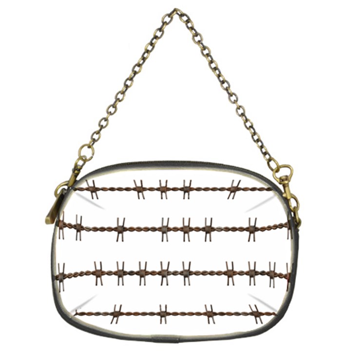 Barbed Wire Brown Chain Purses (Two Sides) 