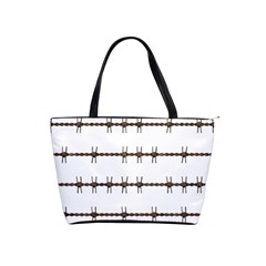 Barbed Wire Brown Shoulder Handbags