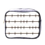 Barbed Wire Brown Mini Toiletries Bags Front