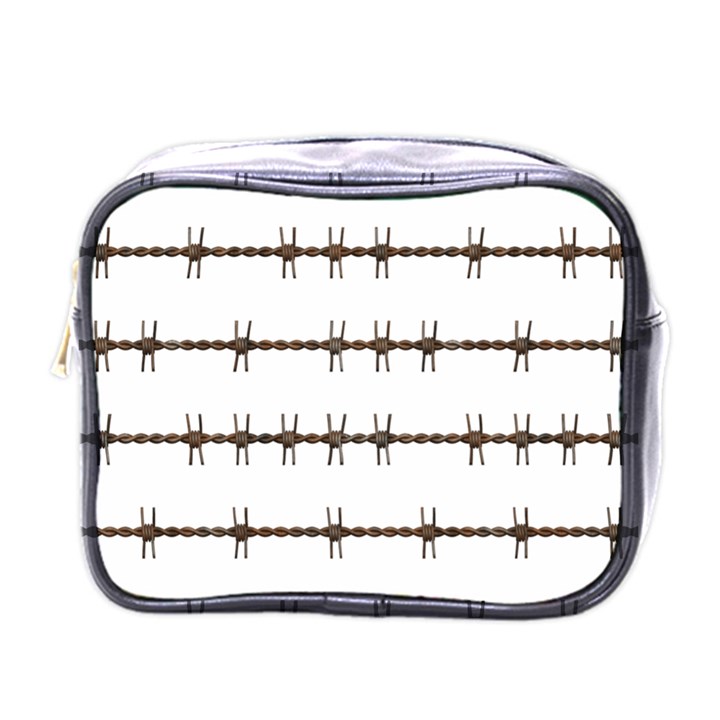 Barbed Wire Brown Mini Toiletries Bags