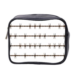 Barbed Wire Brown Mini Toiletries Bag 2-side