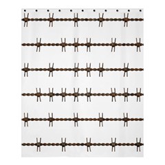 Barbed Wire Brown Shower Curtain 60  X 72  (medium)  by Mariart