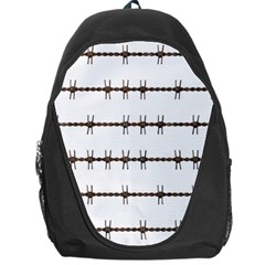 Barbed Wire Brown Backpack Bag