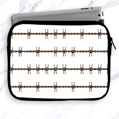 Barbed Wire Brown Apple Ipad 2/3/4 Zipper Cases by Mariart