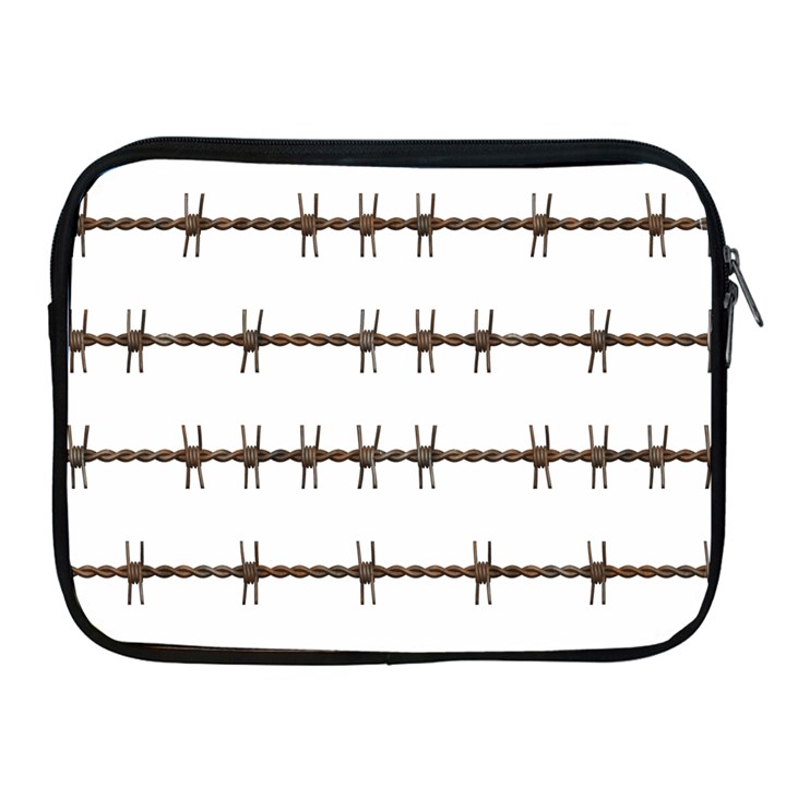 Barbed Wire Brown Apple iPad 2/3/4 Zipper Cases