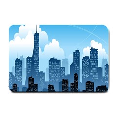 City Building Blue Sky Small Doormat 