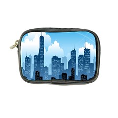 City Building Blue Sky Coin Purse