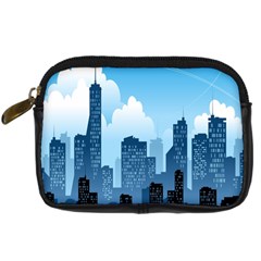 City Building Blue Sky Digital Camera Cases