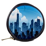 City Building Blue Sky Mini Makeup Bags Back