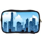 City Building Blue Sky Toiletries Bags Front