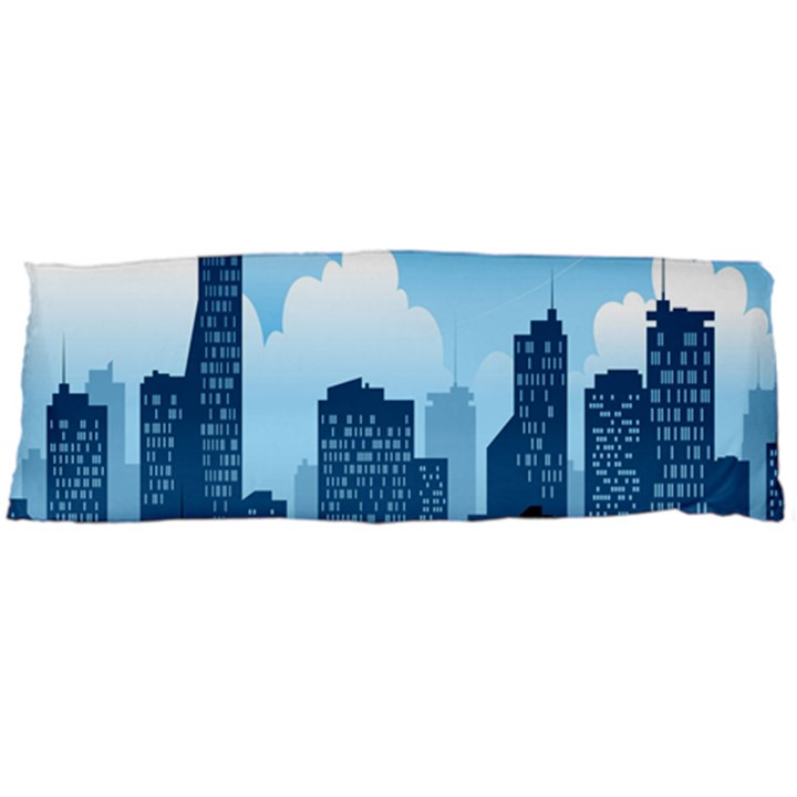 City Building Blue Sky Body Pillow Case (Dakimakura)