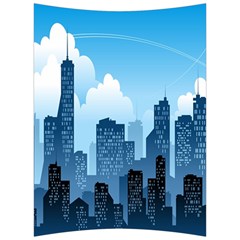 City Building Blue Sky Back Support Cushion by Mariart