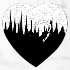 City History Speedrunning Jigsaw Puzzle (heart)