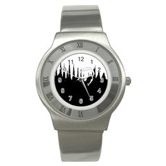 City History Speedrunning Stainless Steel Watch by Mariart