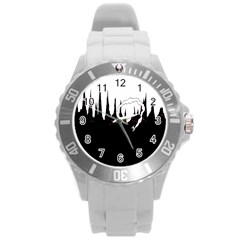 City History Speedrunning Round Plastic Sport Watch (l) by Mariart