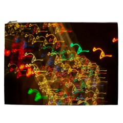 Christmas Tree Light Color Night Cosmetic Bag (xxl)  by Mariart