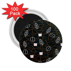 Espresso Cofee Glass Line Chevron 2 25  Magnets (100 Pack)  by Mariart