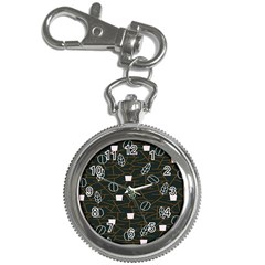 Espresso Cofee Glass Line Chevron Key Chain Watches by Mariart