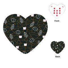 Espresso Cofee Glass Line Chevron Playing Cards (heart) 