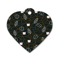 Espresso Cofee Glass Line Chevron Dog Tag Heart (one Side) by Mariart