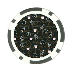 Espresso Cofee Glass Line Chevron Poker Chip Card Guard by Mariart