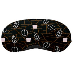 Espresso Cofee Glass Line Chevron Sleeping Masks