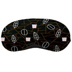 Espresso Cofee Glass Line Chevron Sleeping Masks Front