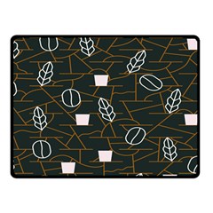 Espresso Cofee Glass Line Chevron Fleece Blanket (small) by Mariart