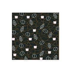 Espresso Cofee Glass Line Chevron Satin Bandana Scarf