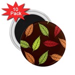 Autumn Leaves Pattern 2.25  Magnets (10 pack)  Front