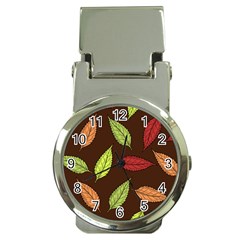 Autumn Leaves Pattern Money Clip Watches