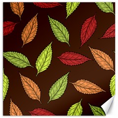 Autumn Leaves Pattern Canvas 12  X 12  