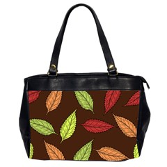 Autumn Leaves Pattern Office Handbags (2 Sides) 