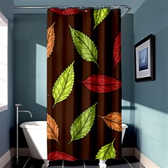 Autumn Leaves Pattern Shower Curtain 36  X 72  (stall)  by Mariart