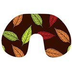 Autumn Leaves Pattern Travel Neck Pillows Front