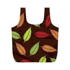 Autumn Leaves Pattern Full Print Recycle Bags (m) 