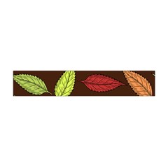 Autumn Leaves Pattern Flano Scarf (mini) by Mariart