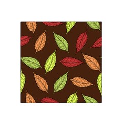 Autumn Leaves Pattern Satin Bandana Scarf