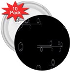 Feedback Loops Motion Graphics Piece 3  Buttons (10 pack)  Front