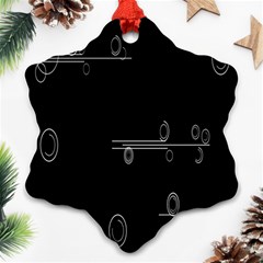 Feedback Loops Motion Graphics Piece Ornament (snowflake)