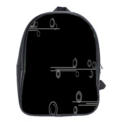 Feedback Loops Motion Graphics Piece School Bag (xl) by Mariart