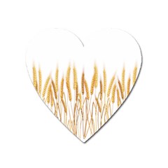 Wheat Plants Heart Magnet