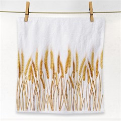 Wheat Plants Face Towel by Mariart